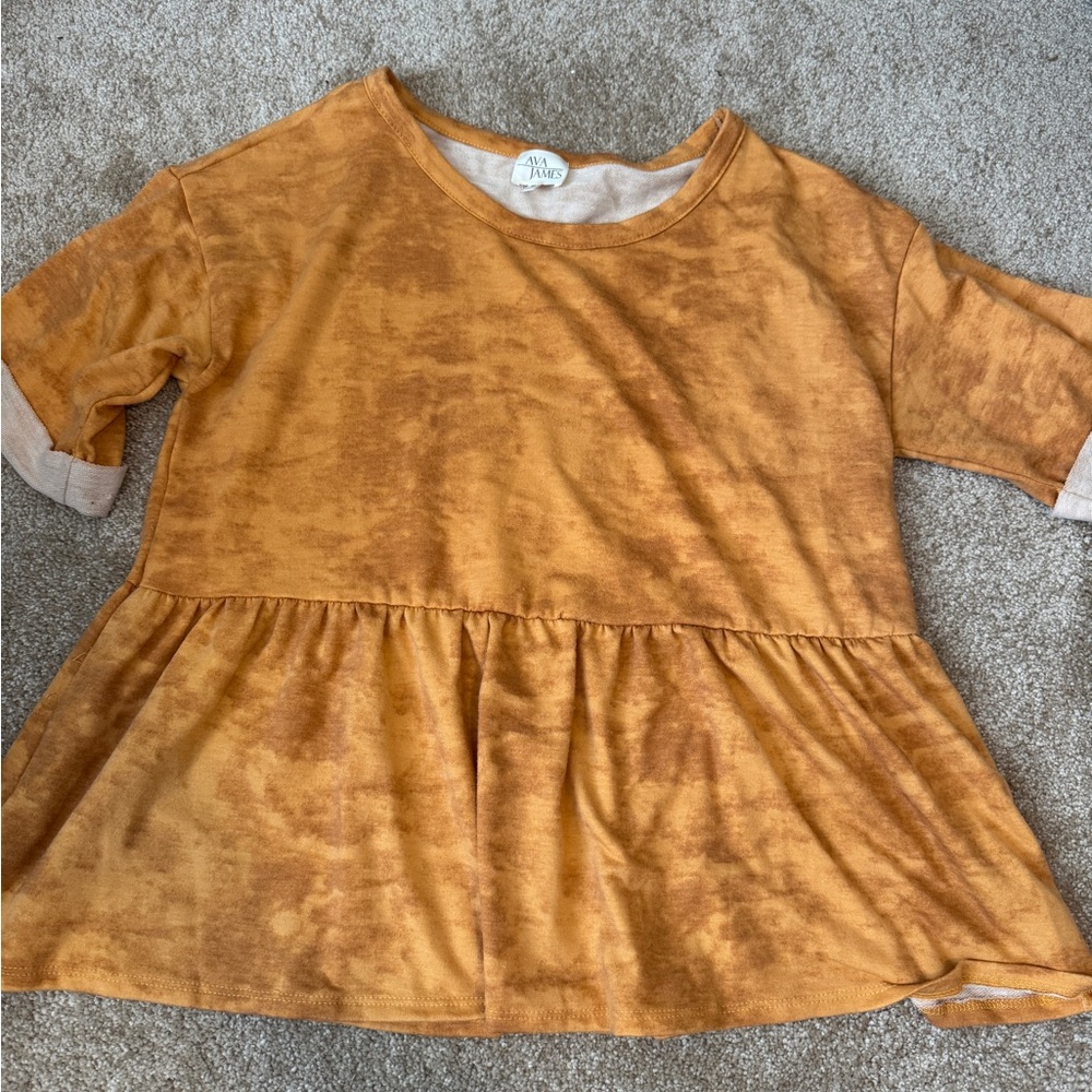 Women's Short Sleeve Peplum Top